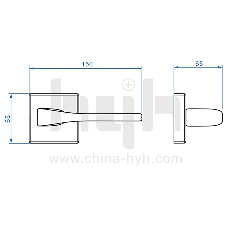 hyh Door Handle Zinc Alloy Passage Door Lever